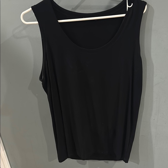 Eileen Fisher Black Fitted Tank Top - Picture 1 of 4
